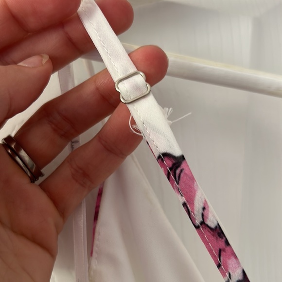 White Floral Mini Dress - Picture 3 of 7